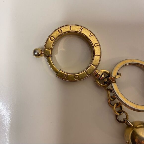 Louis Vuitton Gold Porte Cles Swing Tassel Bag Charm - Picture 4 of 14